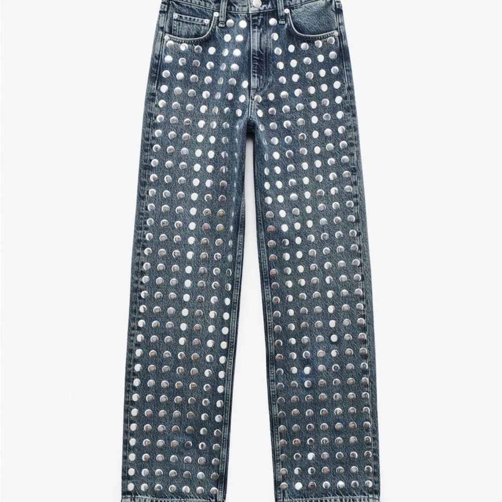 Rag & Bone Shea Relaxed Straight leg jean - Studded